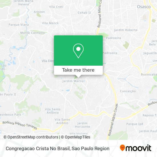 Congregacao Crista No Brasil map