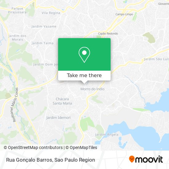 Mapa Rua Gonçalo Barros