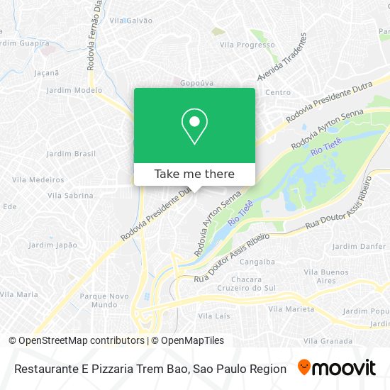 Restaurante E Pizzaria Trem Bao map