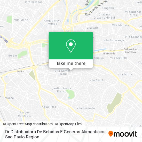 Mapa Dr Distribuidora De Bebidas E Generos Alimenticios