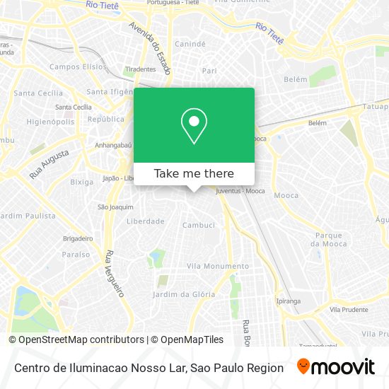 Mapa Centro de Iluminacao Nosso Lar