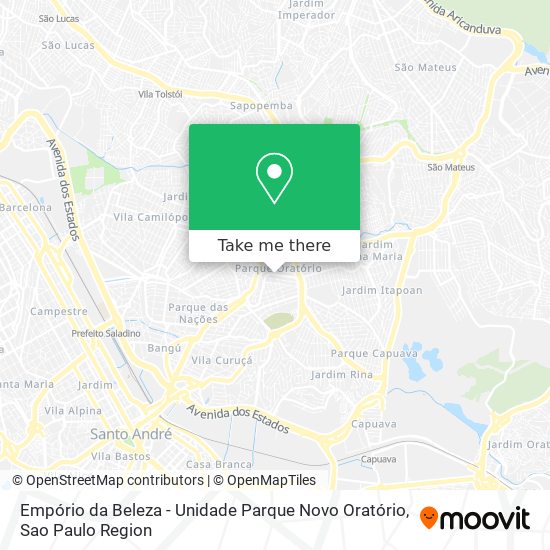 Empório da Beleza - Unidade Parque Novo Oratório map