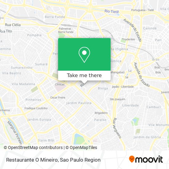 Mapa Restaurante O Mineiro