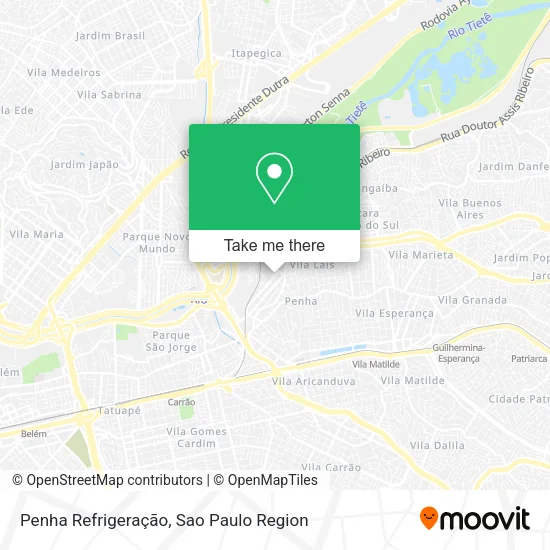 Penha Refrigeração map