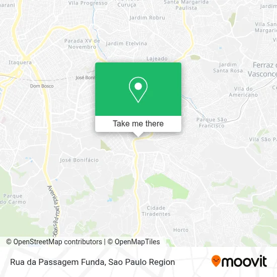 Rua da Passagem Funda map