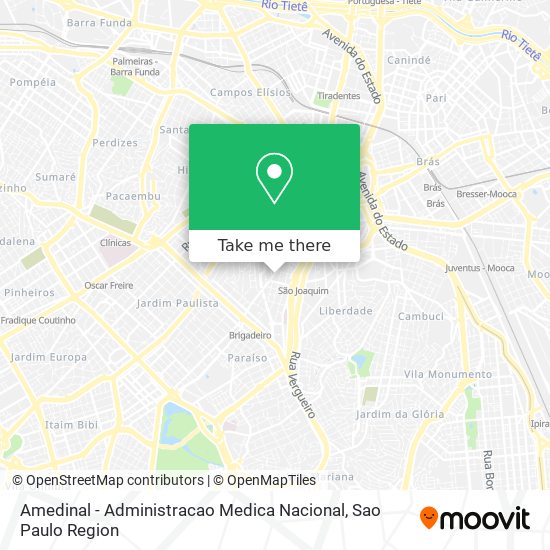 Amedinal - Administracao Medica Nacional map