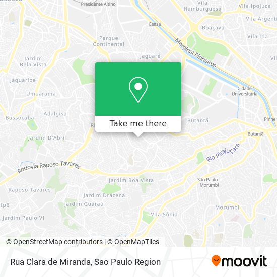 Rua Clara de Miranda map