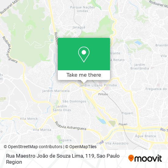Rua Maestro João de Souza Lima, 119 map