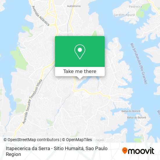 Itapecerica da Serra - Sítio Humaitá map
