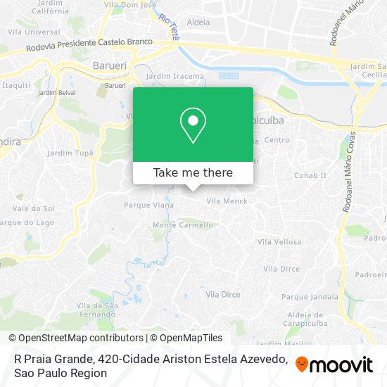 R Praia Grande, 420-Cidade Ariston Estela Azevedo map