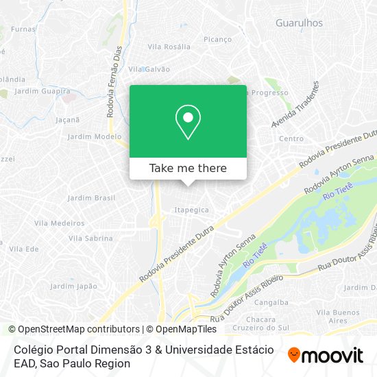 Colégio Portal Dimensão 3 & Universidade Estácio EAD map