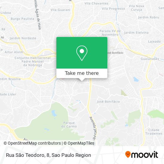 Mapa Rua São Teodoro, 8