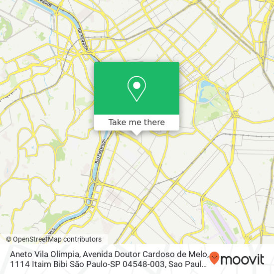 Aneto Vila Olimpia map