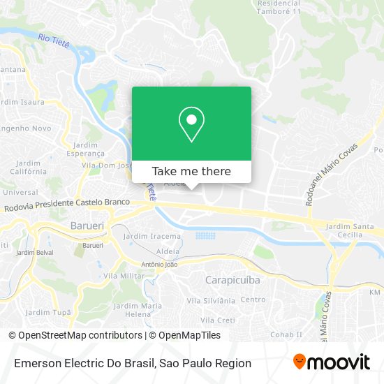 Emerson Electric Do Brasil map