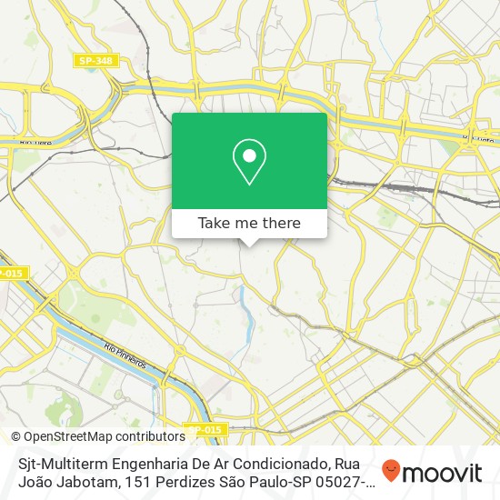 Sjt-Multiterm Engenharia De Ar Condicionado, Rua João Jabotam, 151 Perdizes São Paulo-SP 05027-030 map