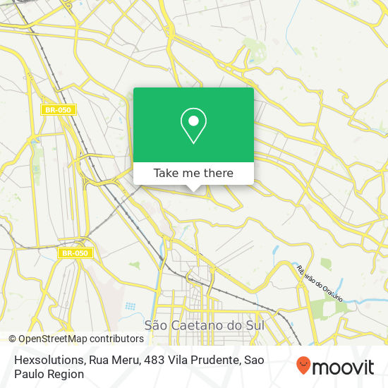 Mapa Hexsolutions, Rua Meru, 483 Vila Prudente