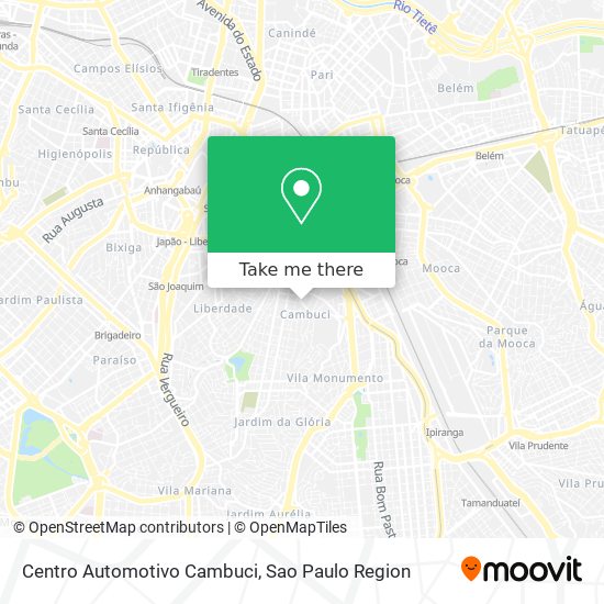Centro Automotivo Cambuci map