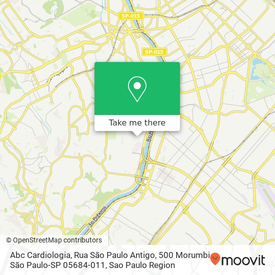 Mapa Abc Cardiologia, Rua São Paulo Antigo, 500 Morumbi São Paulo-SP 05684-011