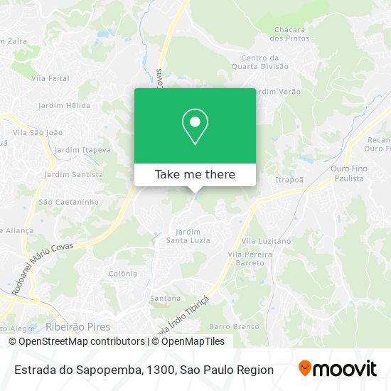 Estrada do Sapopemba, 1300 map