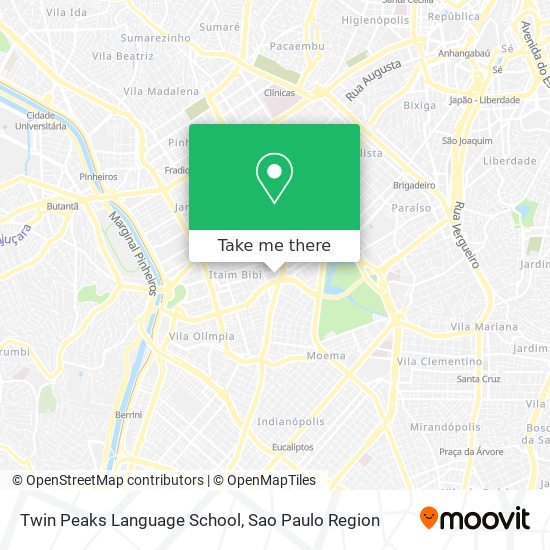 Twin Peaks Language School map