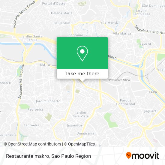 Restaurante makro map