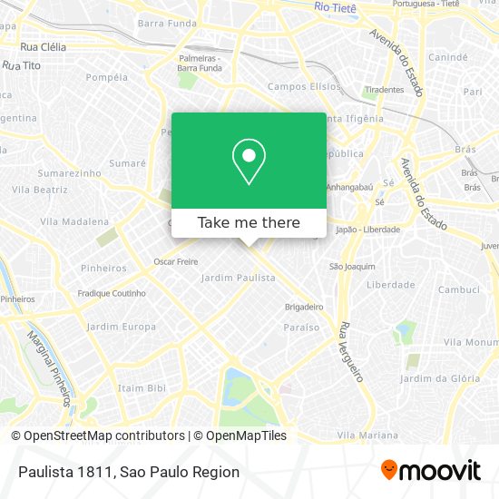 Mapa Paulista 1811