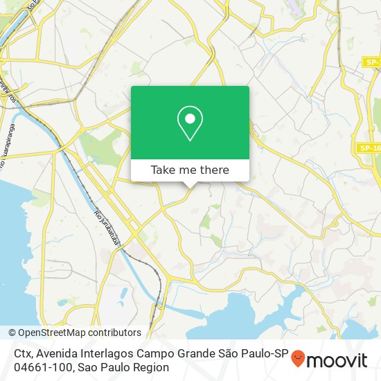 Ctx, Avenida Interlagos Campo Grande São Paulo-SP 04661-100 map
