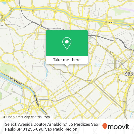 Select, Avenida Doutor Arnaldo, 2156 Perdizes São Paulo-SP 01255-090 map