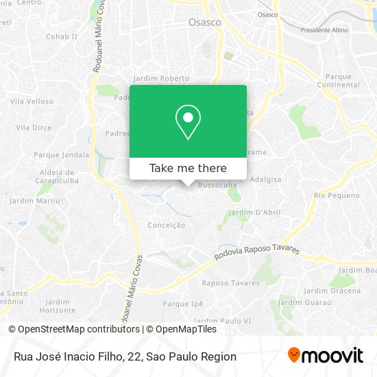 Rua José Inacio Filho, 22 map