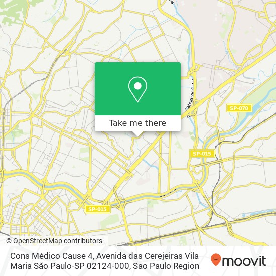 Cons Médico Cause 4, Avenida das Cerejeiras Vila Maria São Paulo-SP 02124-000 map