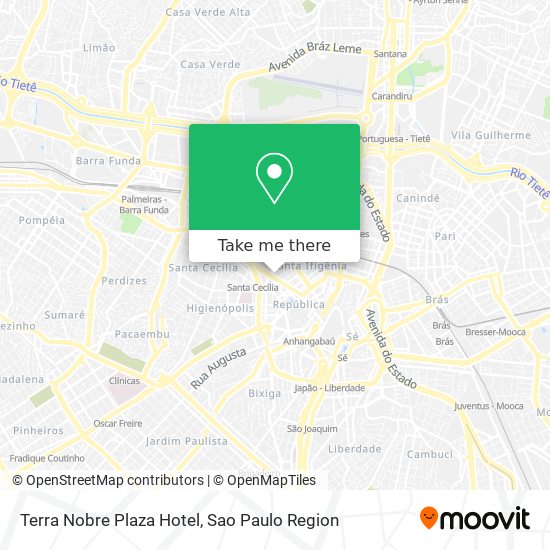 Terra Nobre Plaza Hotel map