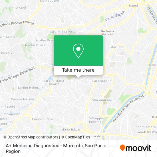A+ Medicina Diagnóstica - Morumbi map