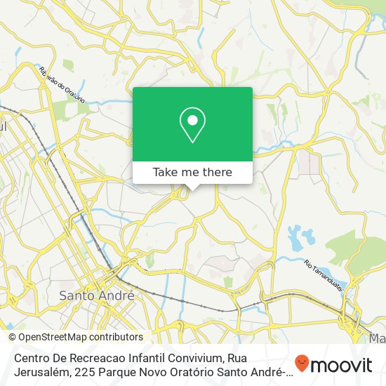 Centro De Recreacao Infantil Convivium, Rua Jerusalém, 225 Parque Novo Oratório Santo André-SP 09260-140 map