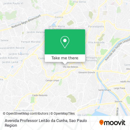 Avenida Professor Leitão da Cunha map