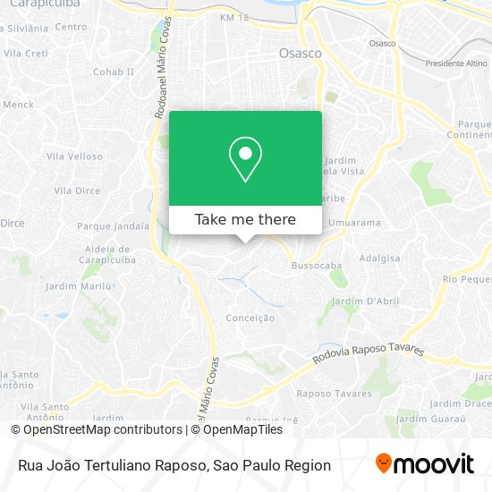 Rua João Tertuliano Raposo map