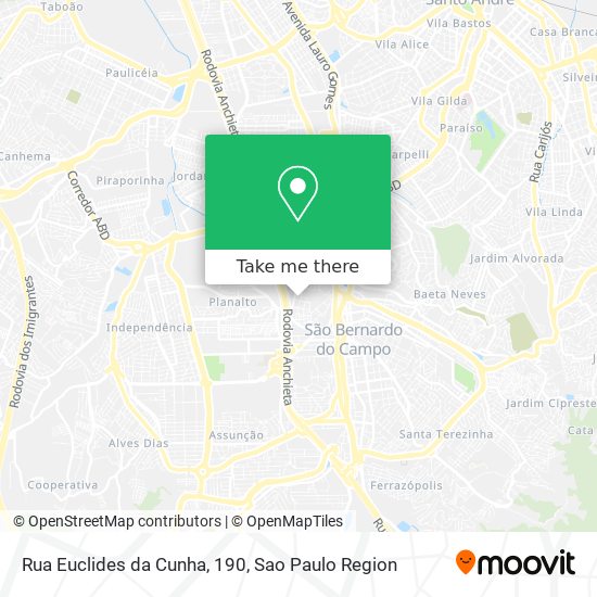 Rua Euclides da Cunha, 190 map