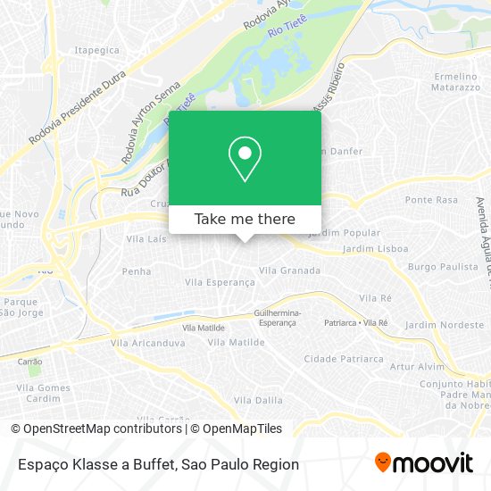Espaço Klasse a Buffet map