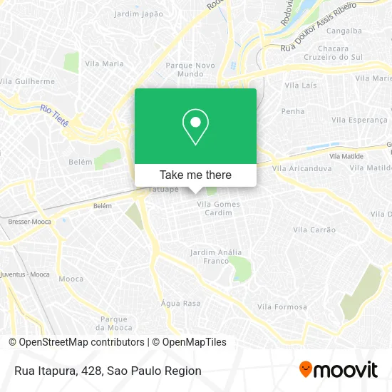 Rua Itapura, 428 map