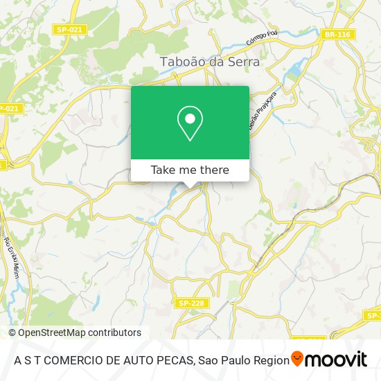 Mapa A S T COMERCIO DE AUTO PECAS