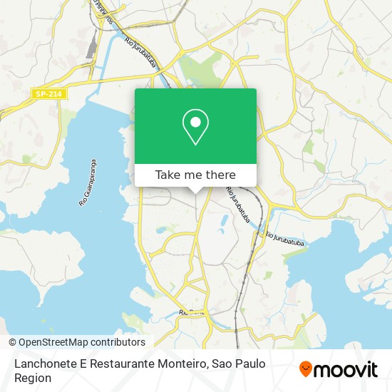 Lanchonete E Restaurante Monteiro map