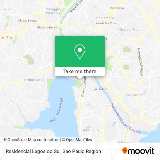 Residencial Lagos do Sul map