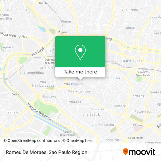 Romeu De Moraes map