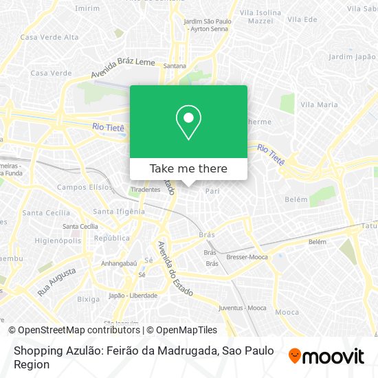 Mapa Shopping Azulão: Feirão da Madrugada