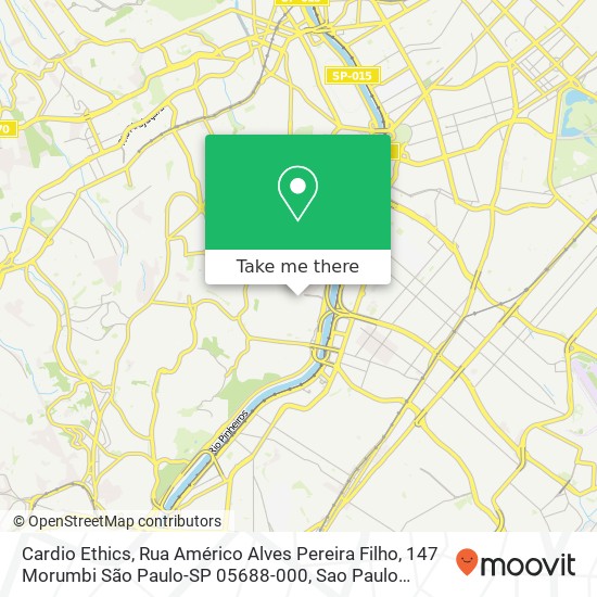 Mapa Cardio Ethics, Rua Américo Alves Pereira Filho, 147 Morumbi São Paulo-SP 05688-000