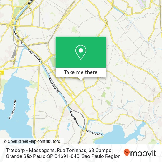 Tratcorp - Massagens, Rua Toninhas, 68 Campo Grande São Paulo-SP 04691-040 map