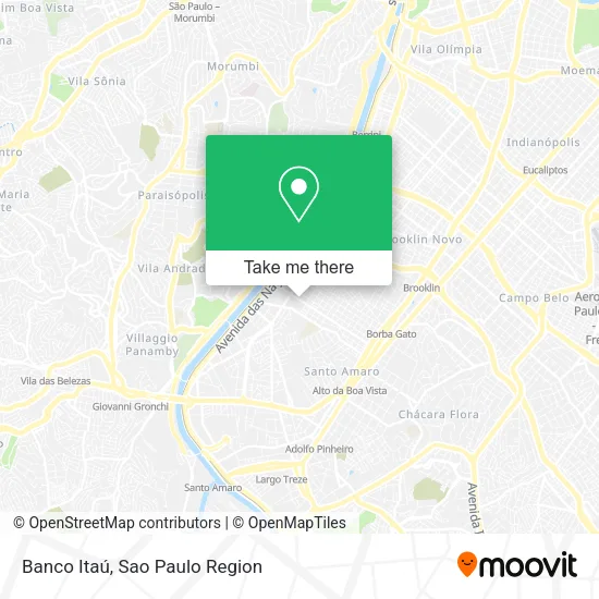 Banco Itaú map