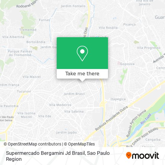 Mapa Supermercado Bergamini Jd Brasil