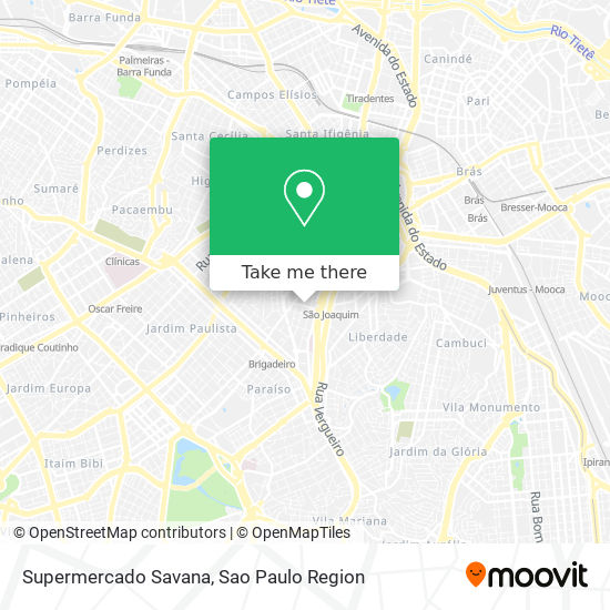 Mapa Supermercado Savana