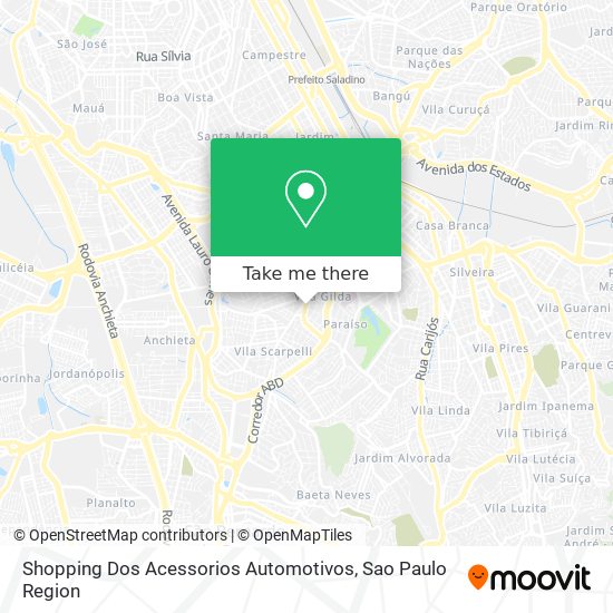 Shopping Dos Acessorios Automotivos map