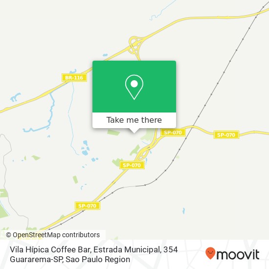Mapa Vila Hípica Coffee Bar, Estrada Municipal, 354 Guararema-SP